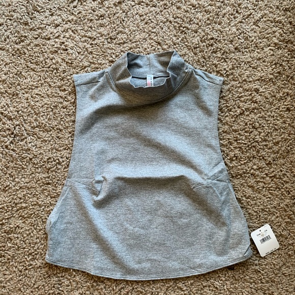 Free People High Mock Neck Tank Crop Bright Lights - Picture 3 of 6